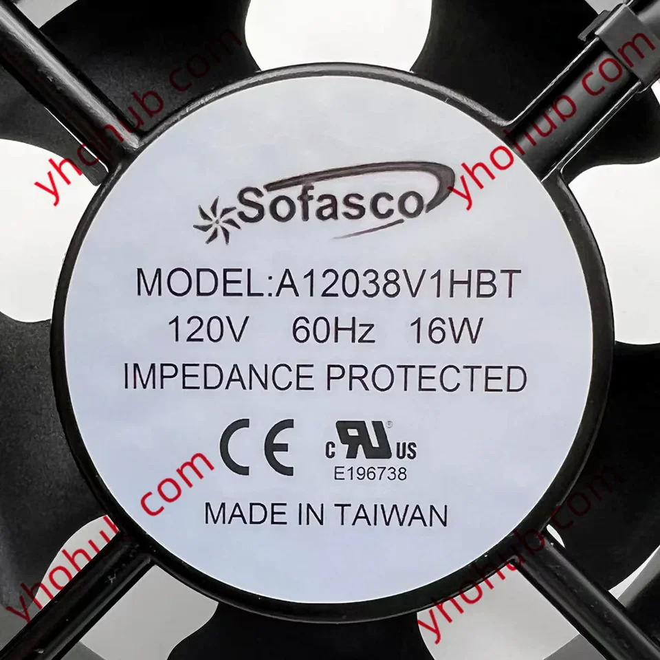 Sofasco 서버 스퀘어 냉각팬 AC 120V 16W mm A12038V1HBT
