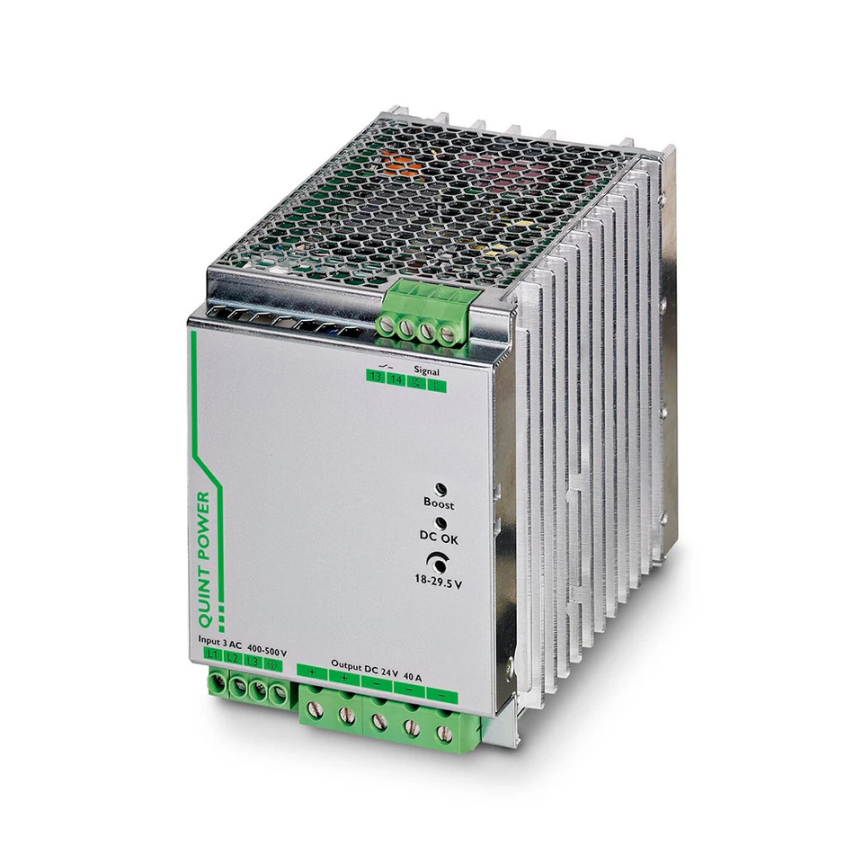 피닉스 스위칭 전원공급장치 작업미세 QUINT-PS/3AC/24DC/40 2866802 QUINT POWER 24VDC/40A