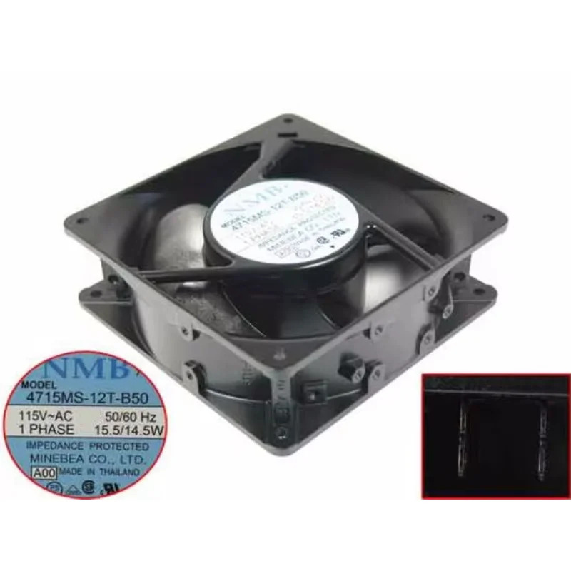NMB-MAT 서버 냉각팬 4715MS-12T-B50 A00 AC 115V 15.5W mm