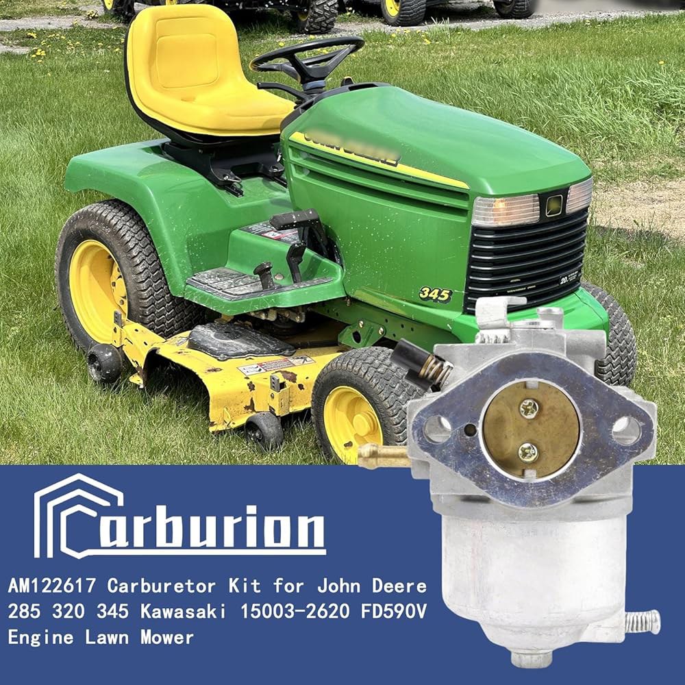 AM122617 기화기 키트 교체용 John Deere 320 깎는 FD590V 285 345 기계 엔진 15003-2620 잔디 가와사키 탄수화물 - 상세 이미지 2