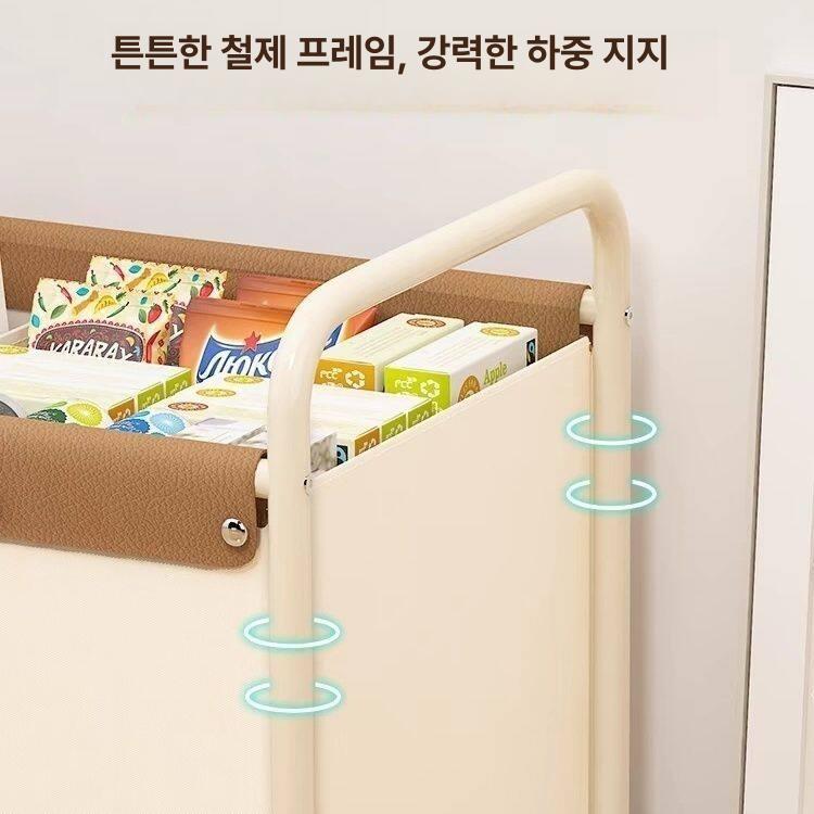 이동형 가방정리함 중형 다용도 다기능 수납함 리빙박스 투명 주머니 - 상세 이미지 5