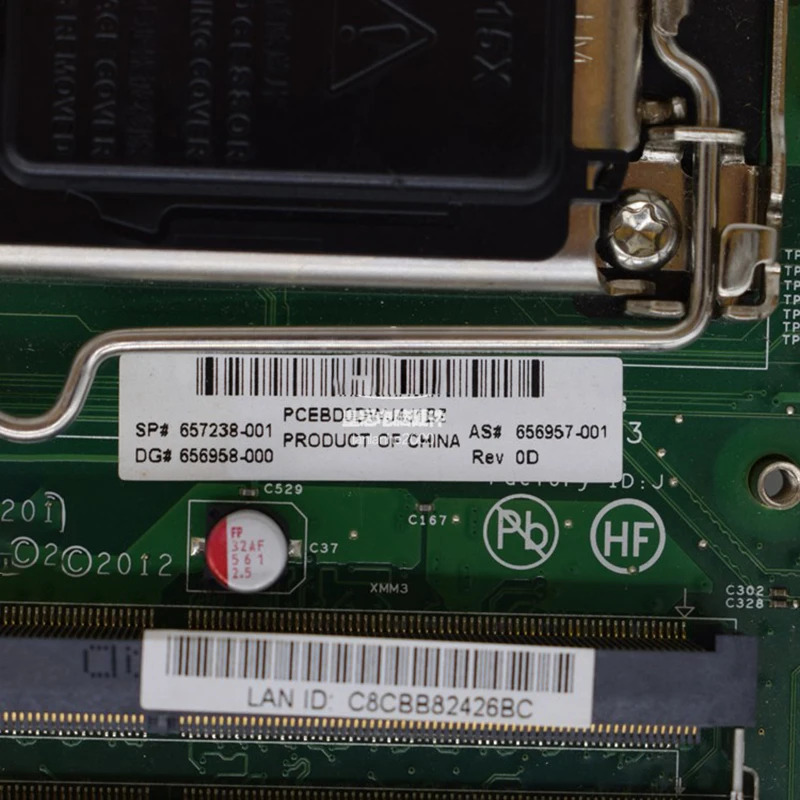 hp호환 Compaq Peo 6300 데스크탑 메인보드 657238-001 656957-001 11053-1 48.3GH08.011