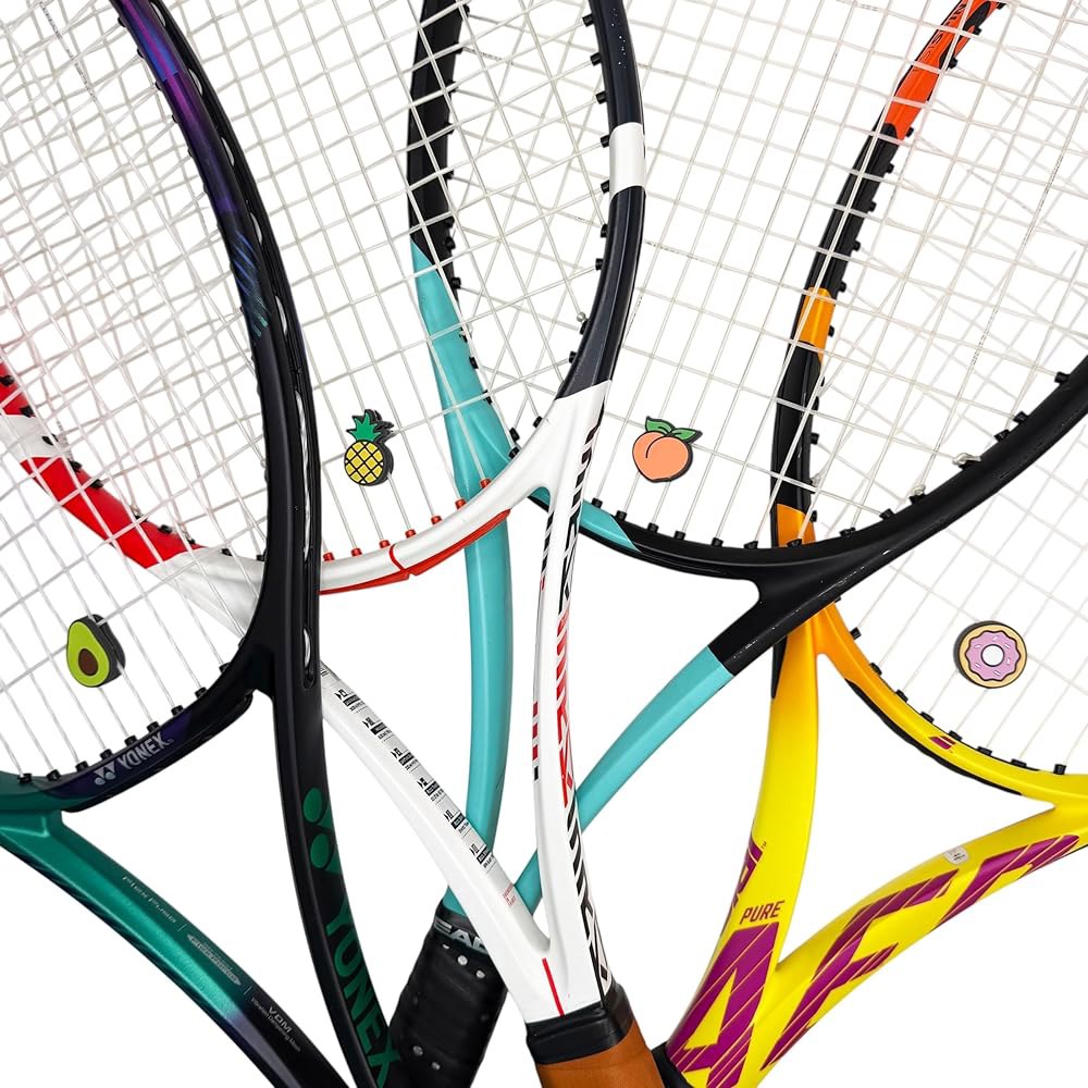 Racquet Inc Tennis Gifts - 테니스 라켓에 4팩) 핏 진동 완충기 모든 편안함 (파티 향상 흡수, 제어와 스트링 2팩 충격 범용 감소로 타임 라켓 Avocado - 상세 이미지 2