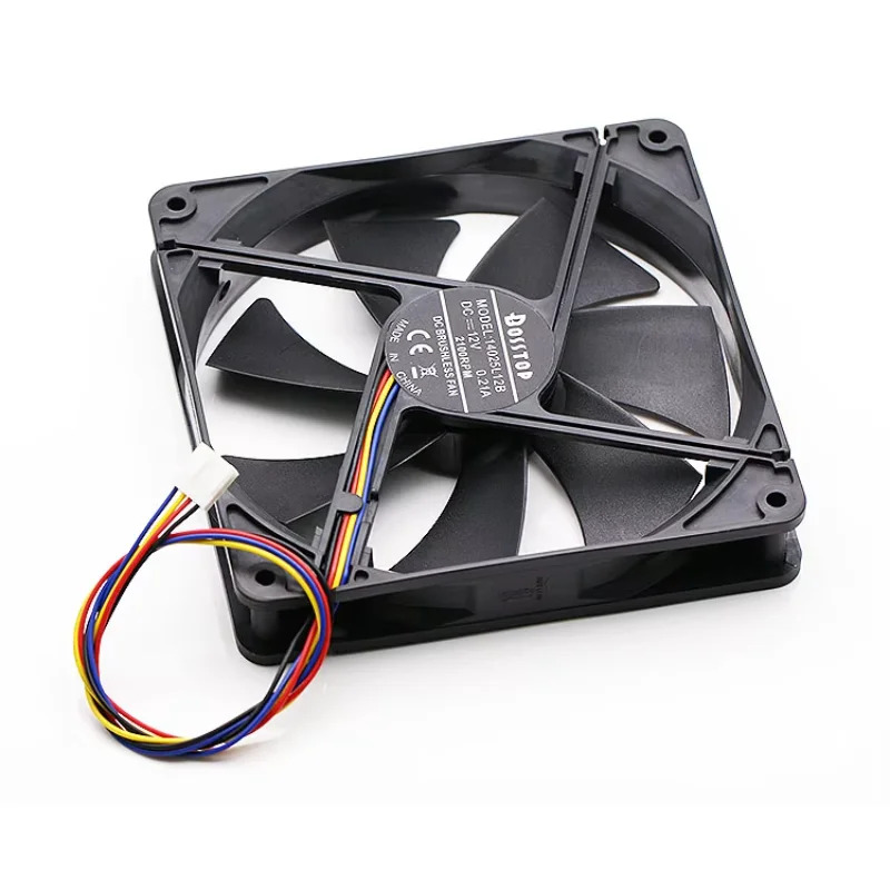 4 선 서버 냉각팬 14025L12B DC 12V 0.21A 140x140x25mm