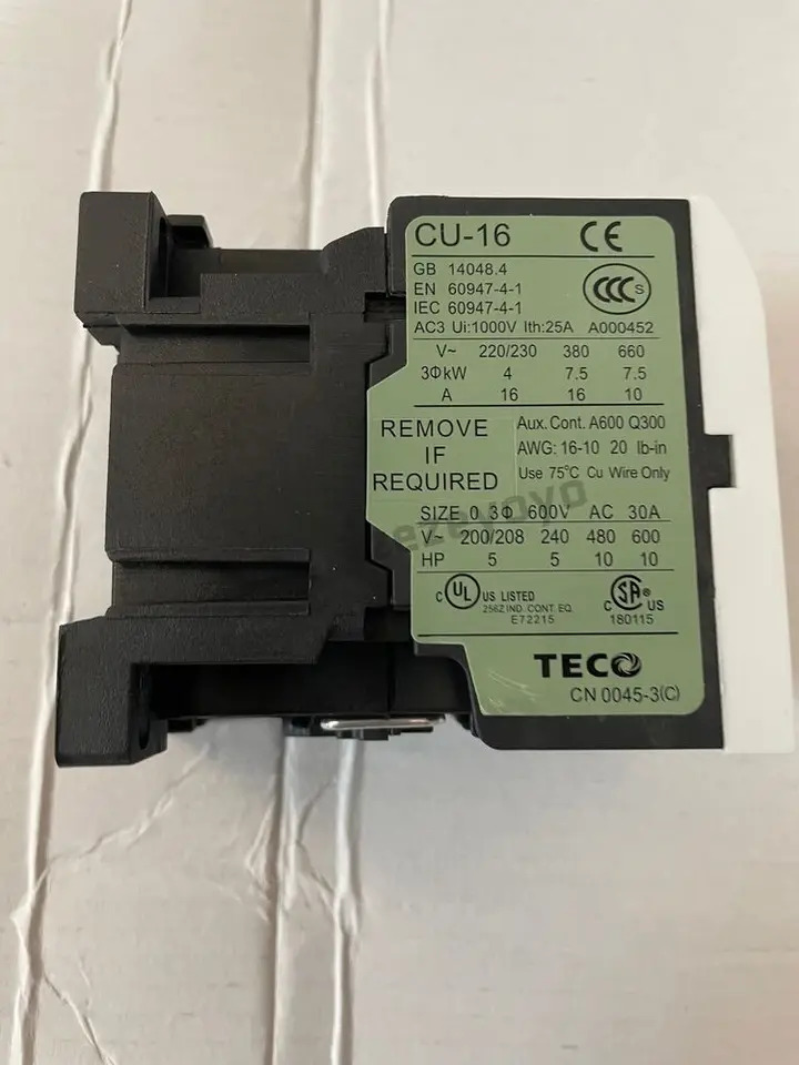 CU-16 CU 16 220VAC TECO 접촉기 신