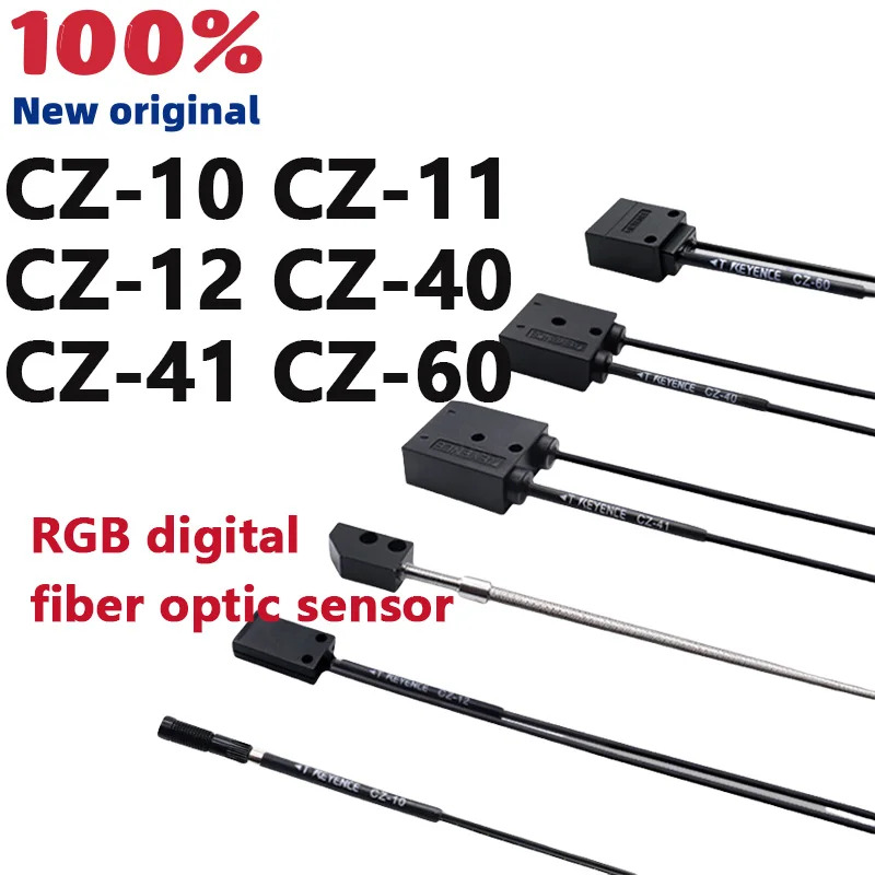 KEYENCE 오리지널 CZ-10 CZ-11 CZ-12 CZ-40 CZ-41 CZ-60 RGB 디지털 파이버 센서 를 환영