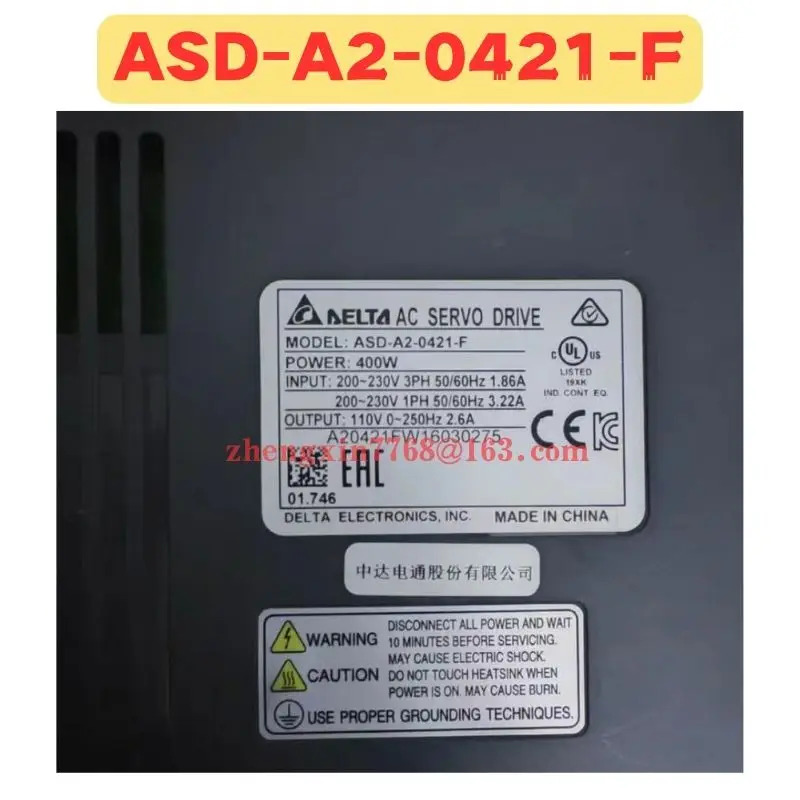 리퍼 서보 드라이브 ASD-A2-0421-F ASD A2 0421 F 정상 기능 완료