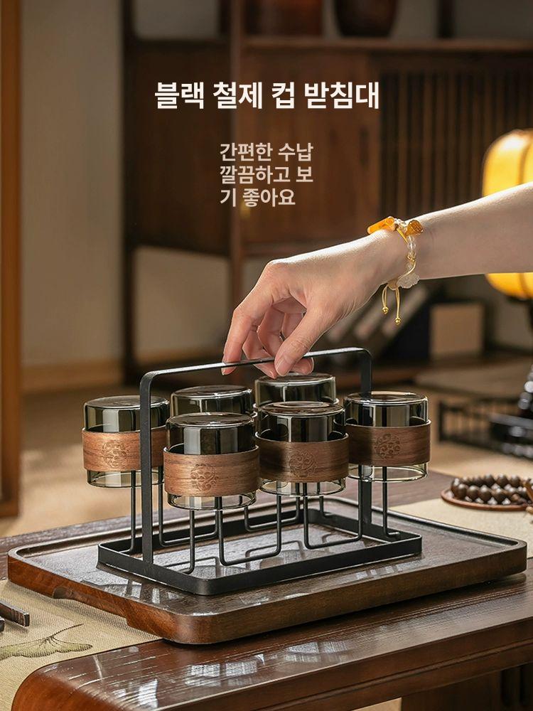 내열유리 가정용 자동티메이커 보온 거름망 내열성 내열주전자 유리티팟 - 상세 이미지 4