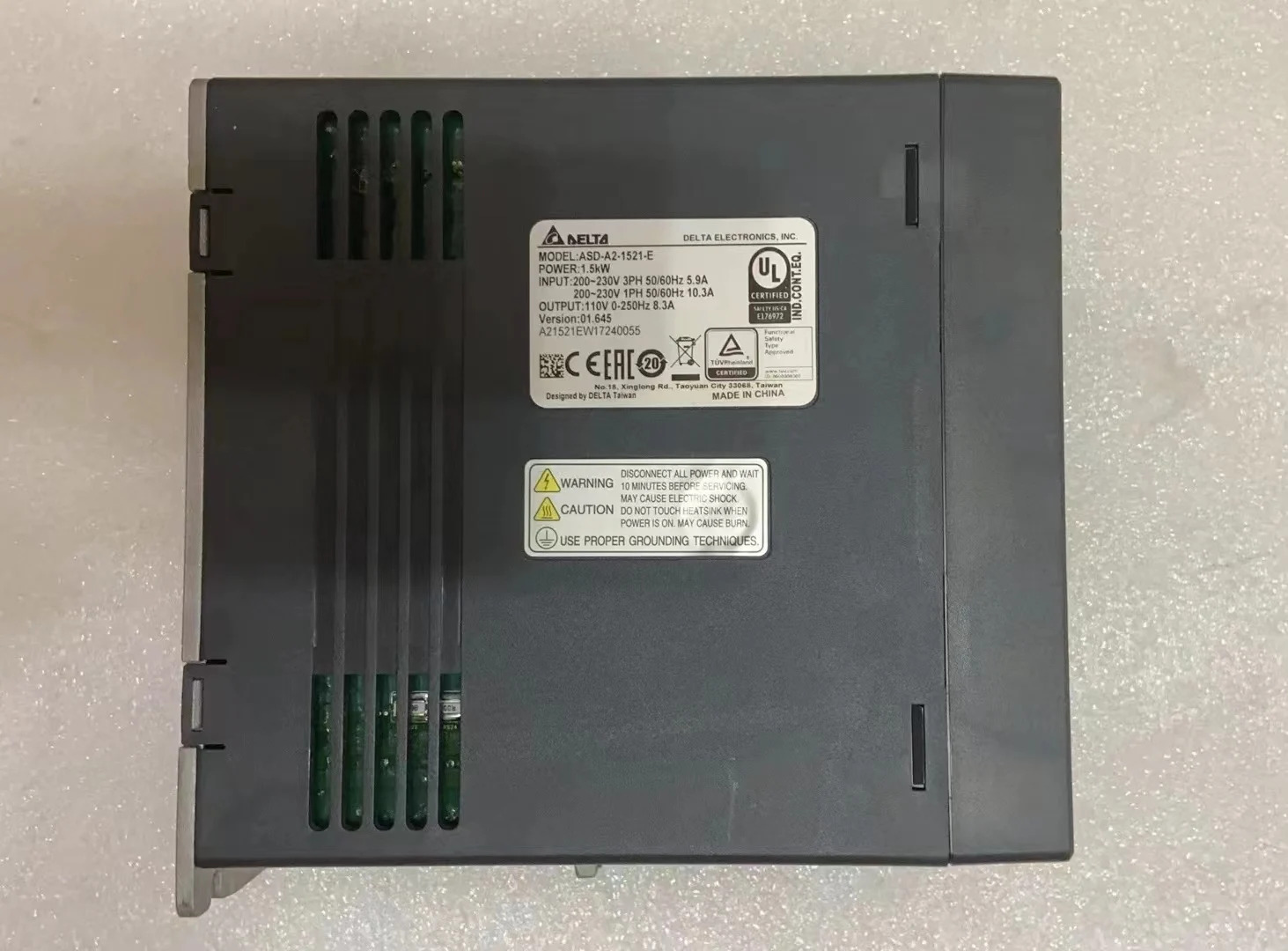 ASD-A2-1521-E 리퍼 서보 드라이브 1.5kW 기능 작동 OK