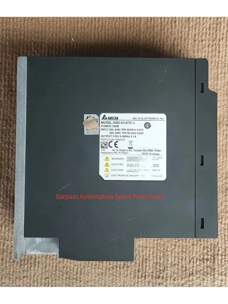 ASD-A3-0721-L 리퍼 서보 드라이버 750W 기능 작동 ok