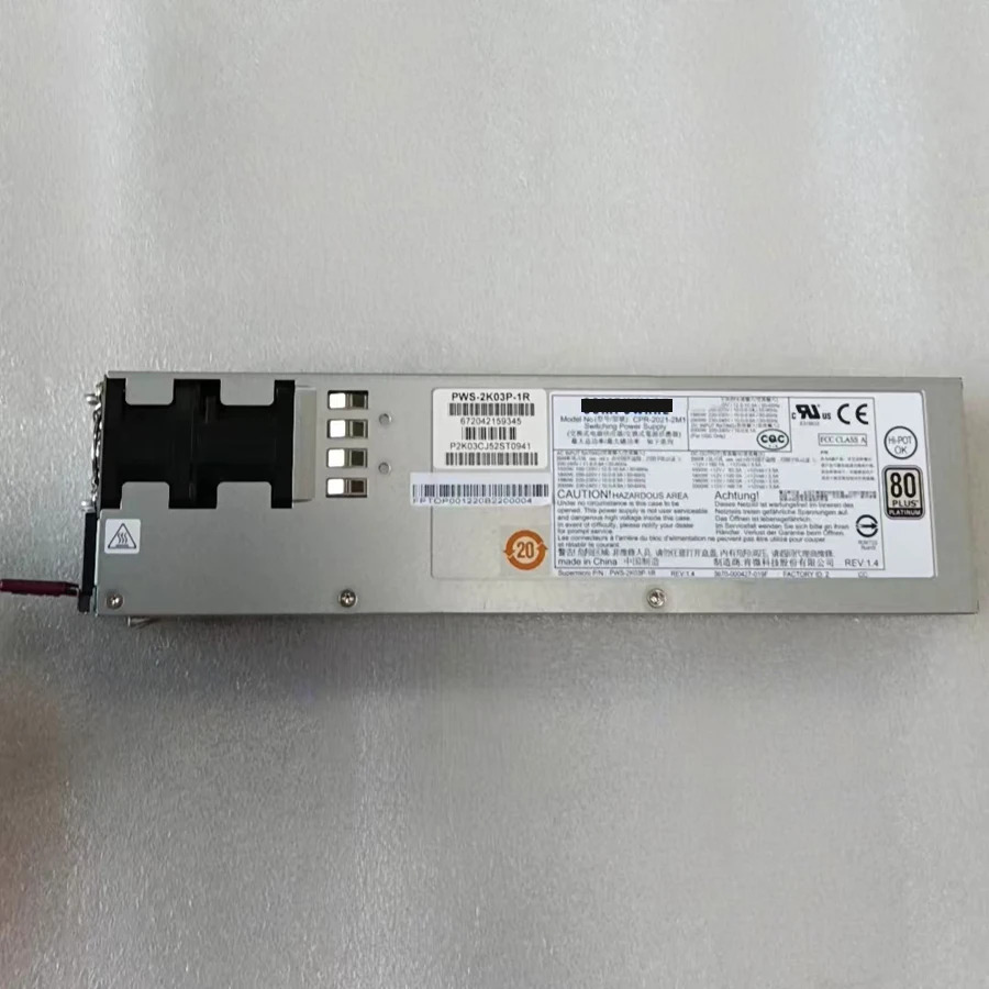 컴퓨터오리지널 스위칭 전원공급장치 CPR--2M1 PWS-2K03P-1R AC-DC 예비 PSU 2000W