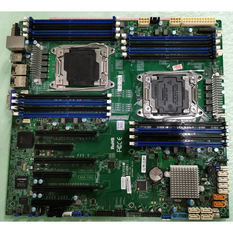 슈퍼마이크로 C612 마더보드 LGA2011 X99 DDR4 시스템 메인보드 X10DRi
