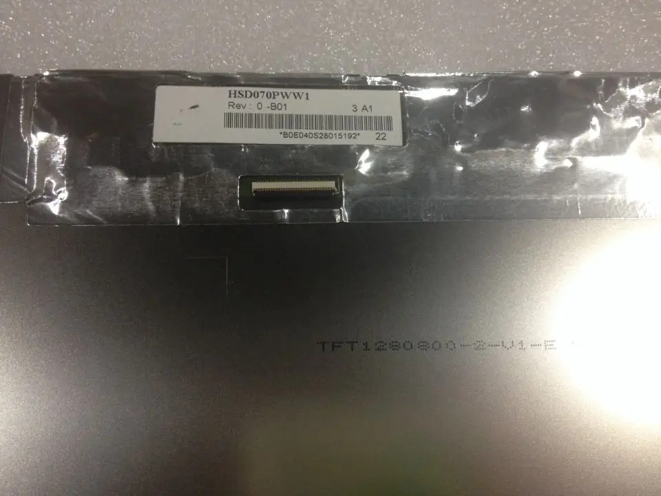 HSD070PWW1 한광각 IPS 스크린 밝은 옵션 1280X800 화면 7 인치 신