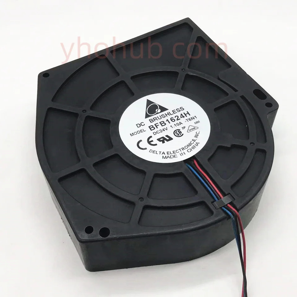 Delta Electronics BFB1624H T6N1 DC 24V 1.10A 160x160x40mm 서버 냉각팬