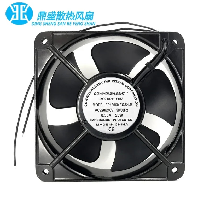 EX-S1-B 2핀 서버 냉각팬 AC 220V 0.35A 180x180x60mm F18060
