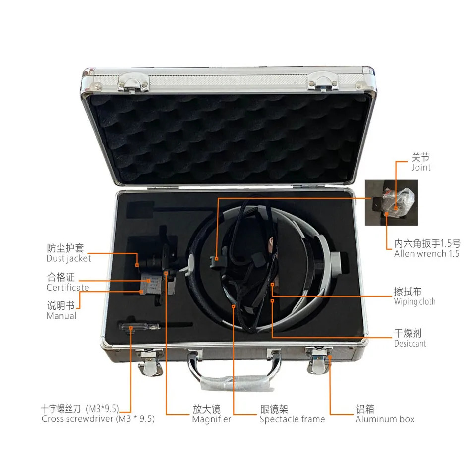 AmywellMED 고출력 헤드 확대경 심장 외 신경 렌즈 4x 5x 6x