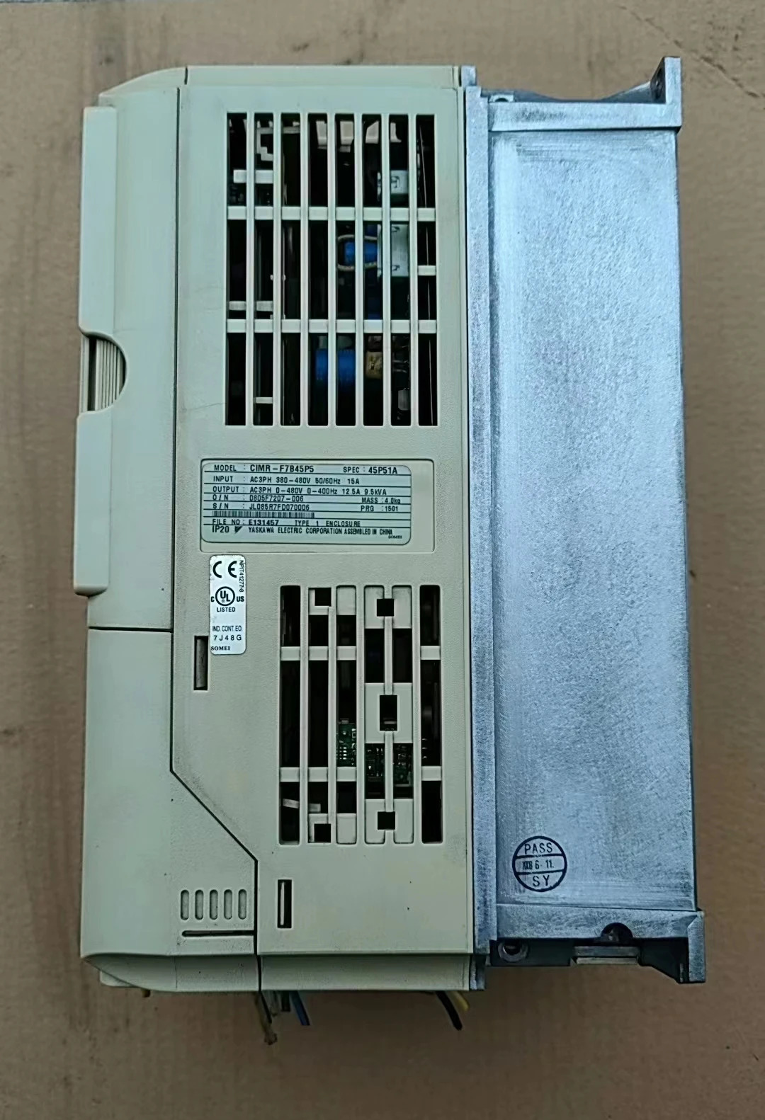 CIMR-F7B45P5 리퍼 F7 시리즈 인버터 400V-5.5kW 기능 작동 OK