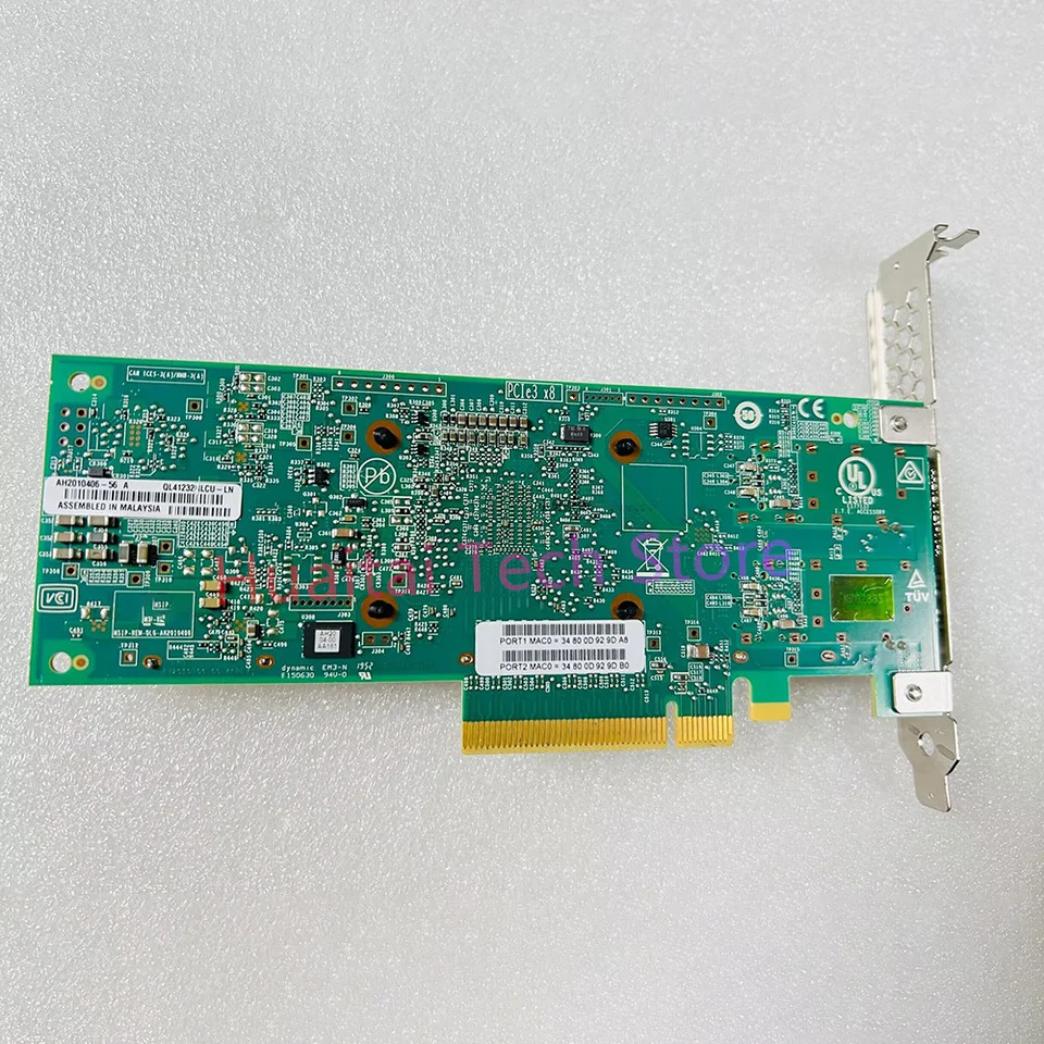 QLogic 01KR589 네트워크 어댑터 QL41232HLCU-LN SFP28 2 포트기가비트