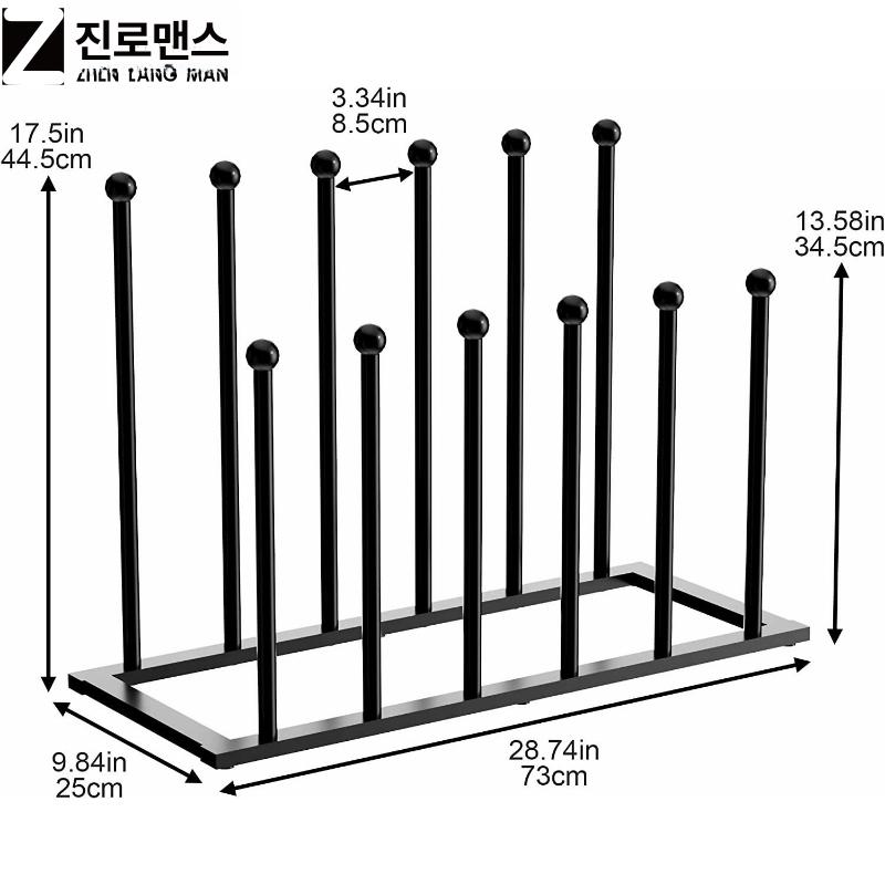 스텐 걸이대 보관대 선반 수납 건조대 정리 신발거치대 - 상세 이미지 5