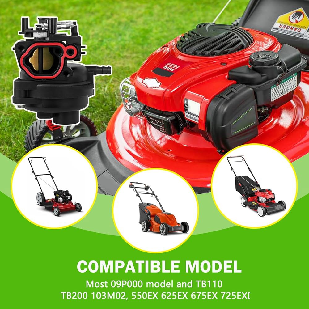 Rakiyada 799584 카뷰레터 키트 B&S 594058 Bilt TB200 163cc TB110 09P702 Troy 594529, 103M02 깎는 부품 잔디 592361 - 상세 이미지 3