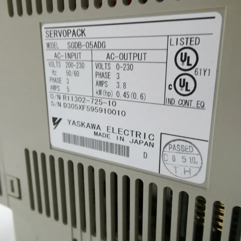 SGDB-05ADG Yaskawa 서보 드라이브