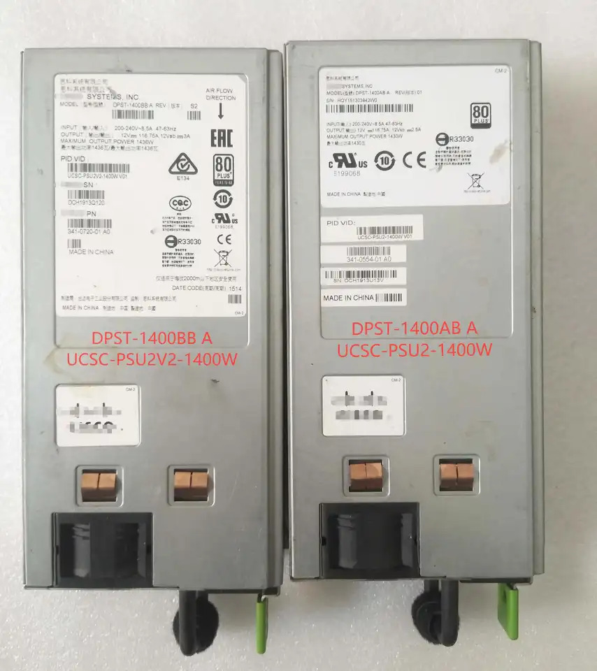 DPST-1400AB A UCSC-PSU2-1400W 시스코 서버 전원공급장치
