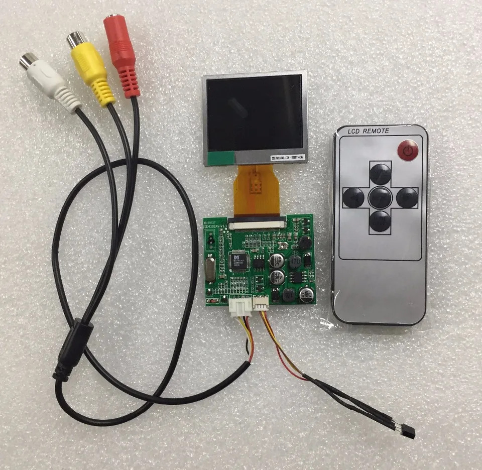AUO 2.4 인치 LCD 디스플레이 모듈 A024CN01.V1 드라이브 보드 12V 전압