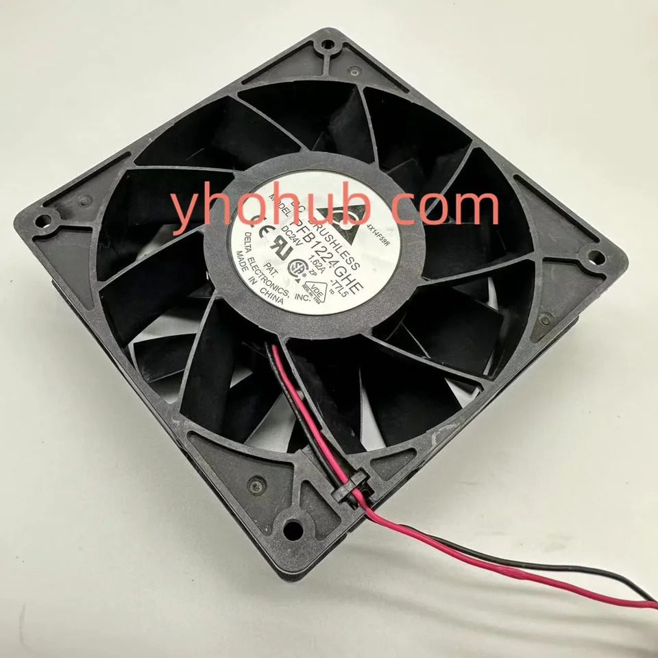 델타 전PFB1224GHE T7L5 DC 24V 1.62A mm 2 와이어 서버 냉각팬