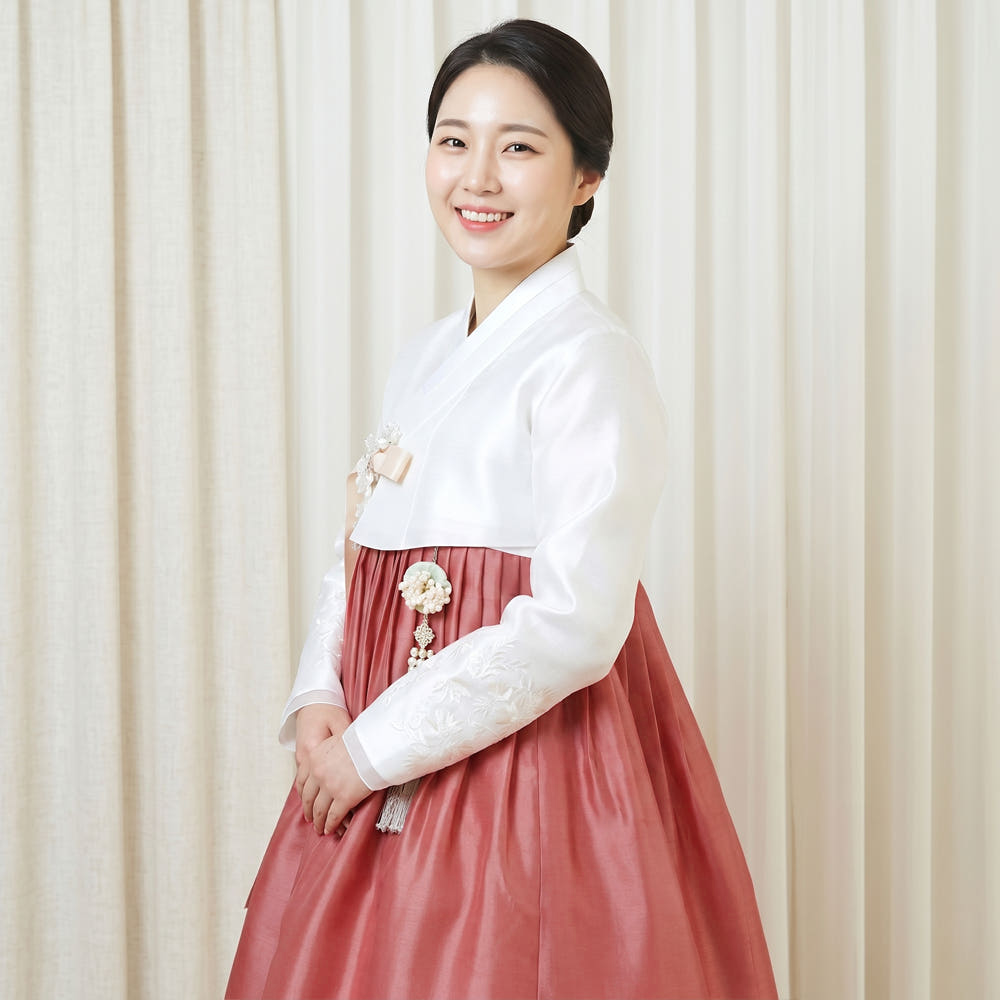 궁 한복대여 여자 고급 신부 결혼식 교회 하객 피로연 혼주 한복 48번 - 상품 이미지