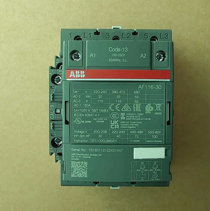 ABB 접촉기 AF116-30-11-13 100-250V50/60HZ-DC ID 1SFL427001R1311