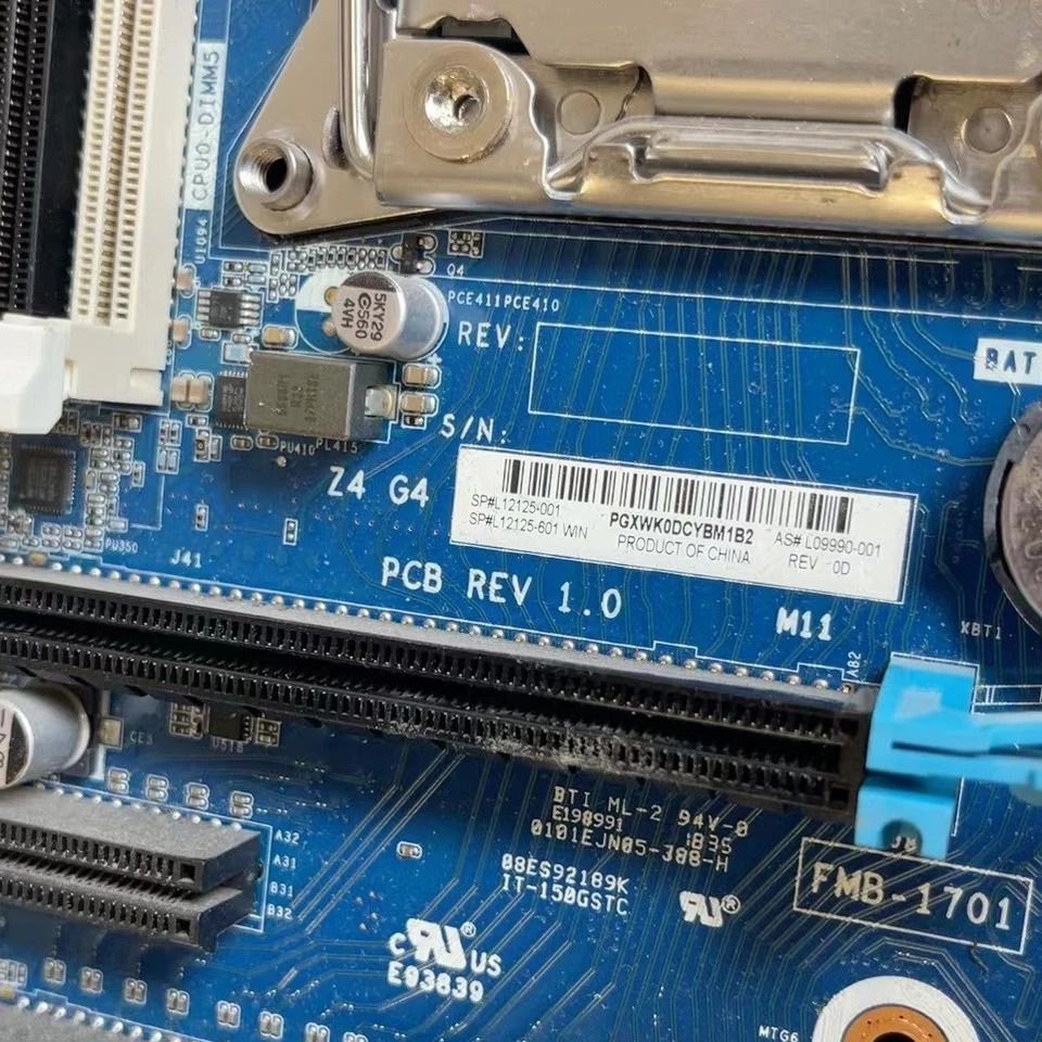 hp호환 Z4 G4 데스크탑 PC X299 칩셋 코어 X 시리즈 프로세서마더보드 L12125-001 L09990-001