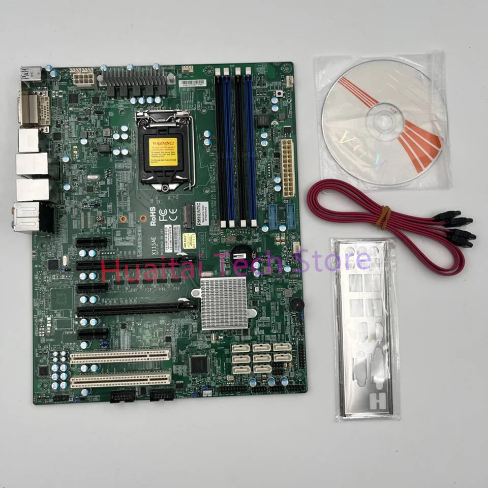 슈퍼마이크로 워크스테이션 마더보드 칩셋 X11SAE C236 LGA1151 DDR4 제온 E3-1200 v5 v6 6 세대 7 코어 i7 i5 i3 시리즈용