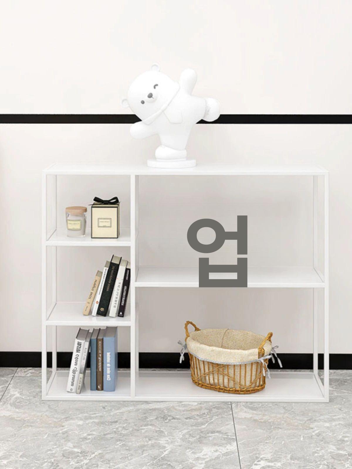 철제 선반장 무볼트 모던 장식장 다용도 수납선반 거실선반 펜트리 벽선반 사다리 - 상세 이미지 2