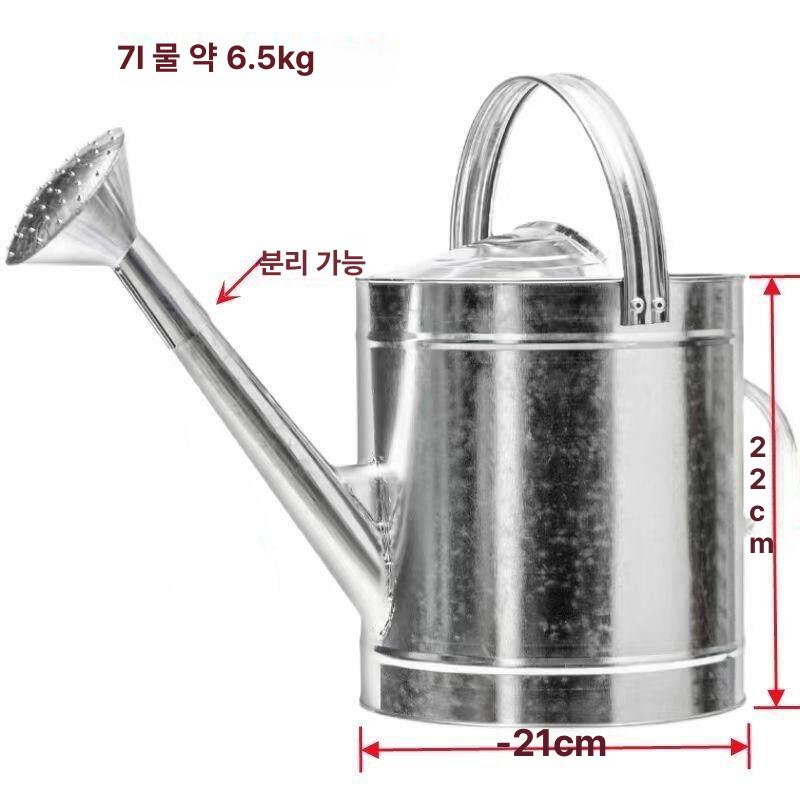스텐 물조리개 뿌리개 휴대용 원예 가정용 급수기 분재 식물 캔 주전자 곡선 양철통 - 상세 이미지 3