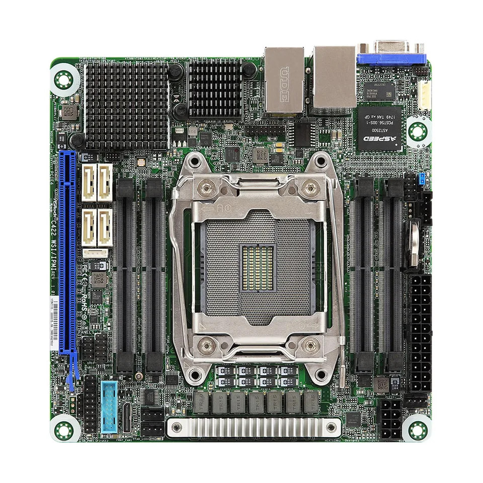 ASRock호환 워크스테이션 마더보드 C422 WSI IPMI 지원 Xeon LGA2066 W2100 2200 시리즈 리퍼 완료