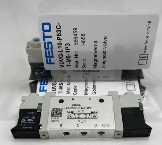 FESTO 솔레노이드 밸브 VUVG-L10-B52-T-M5-P3 VUVG-L10-B52-T-M5-IP3 VUVG-L14-M52-AT-G18-IP3 VUVG-L14-B52-ZT-G