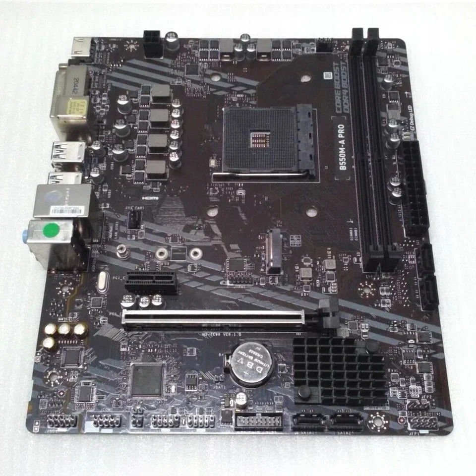 B550M-A PRO 마더보드 AM4 DDR4 64G SATA3 M.2 PCI-E4.0 USB 3.2 Gen1 마이크로 PC 지지대 3 세대