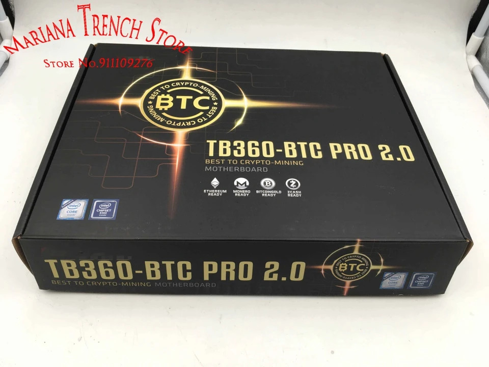 Biostar BEST TO CRYPTO 마이닝 마더보드TB360-BTC 프로 2.0 12 GPU