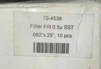 THERMO 70-4539 0.5 u SST 필터 Frit 062 x25 액체 위상 온라필터 10개/PK