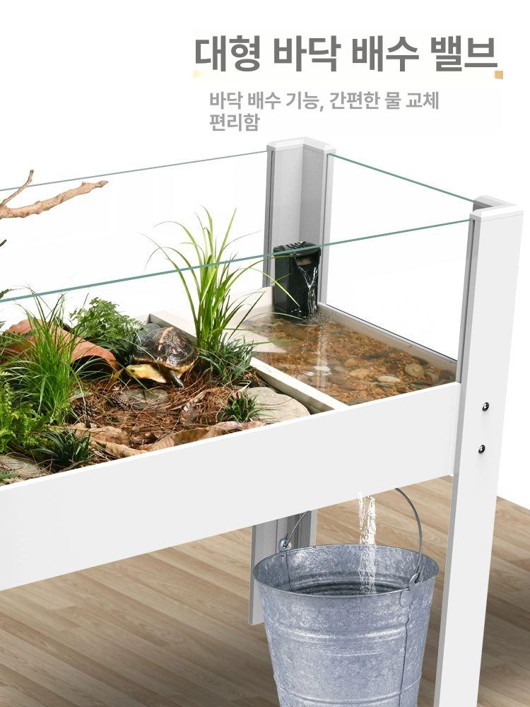 반수생 거북이수족관 대형 아크릴 거북이수조 투명 탱크 거북이어항 가정용 - 상세 이미지 3