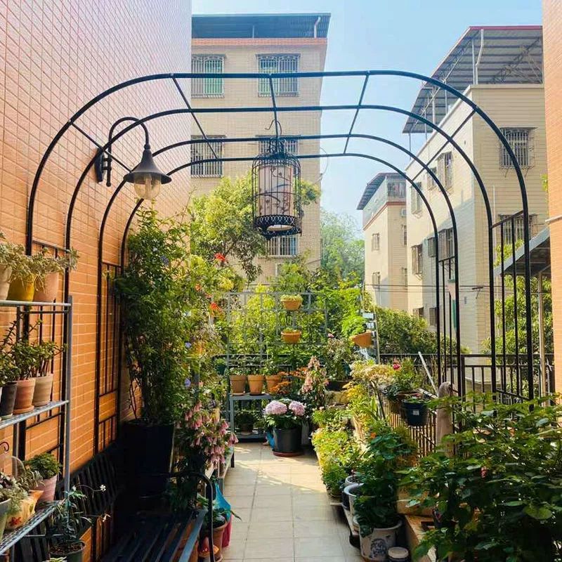 스텐 장미아치 야외 정원 높이 조경 가드닝 덩굴 플라워 펜스 넝쿨지지대 화초 프레임 - 상세 이미지 2