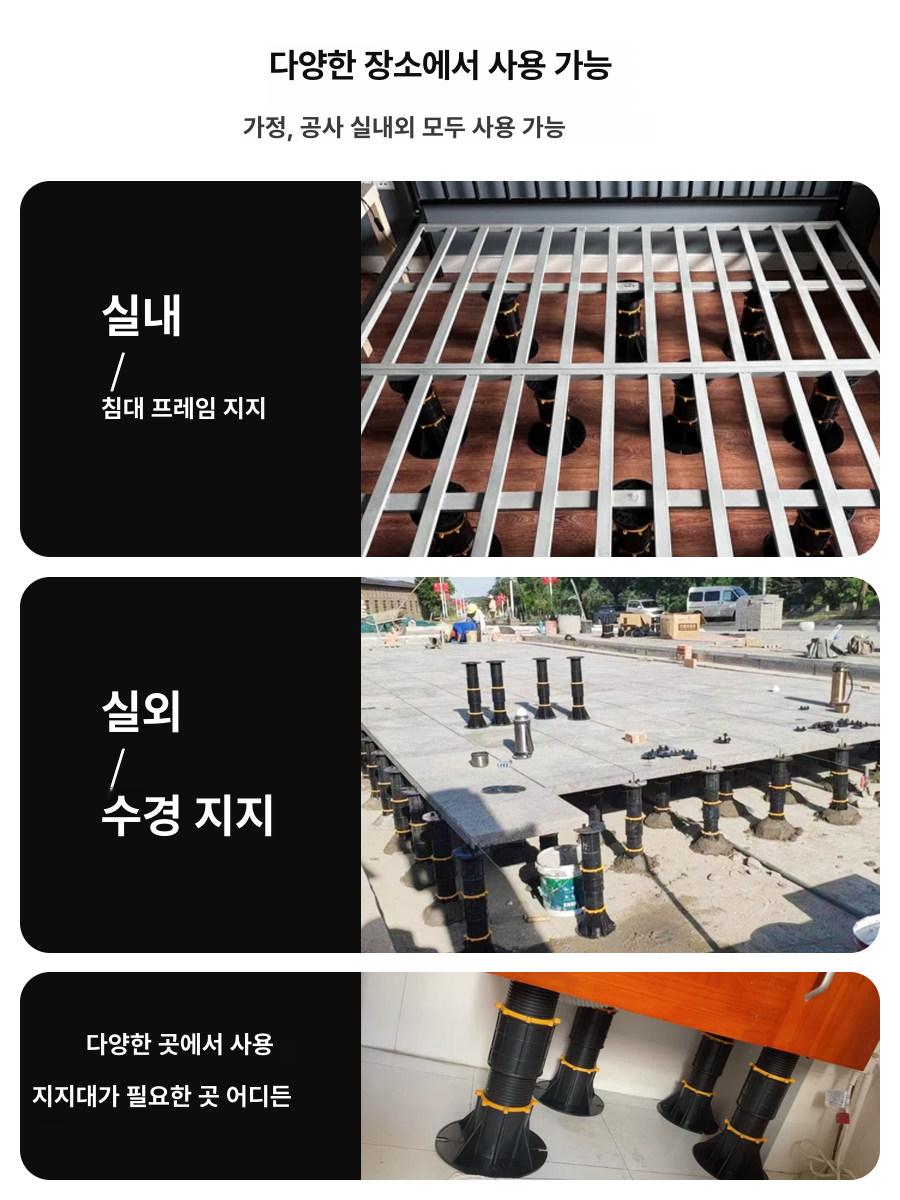 강화형 선반지지대 튼튼한 선반받침대 기둥 보조발 선반브라켓 벽선반 선반대 고하중 - 상세 이미지 4