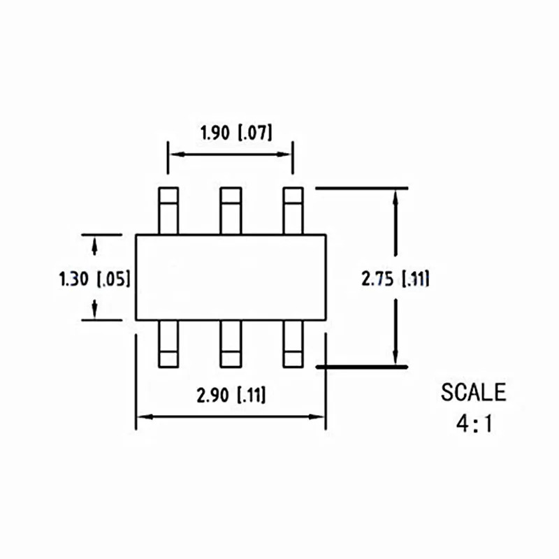 SOT23-6L 리퍼 스탠드 1.4mm