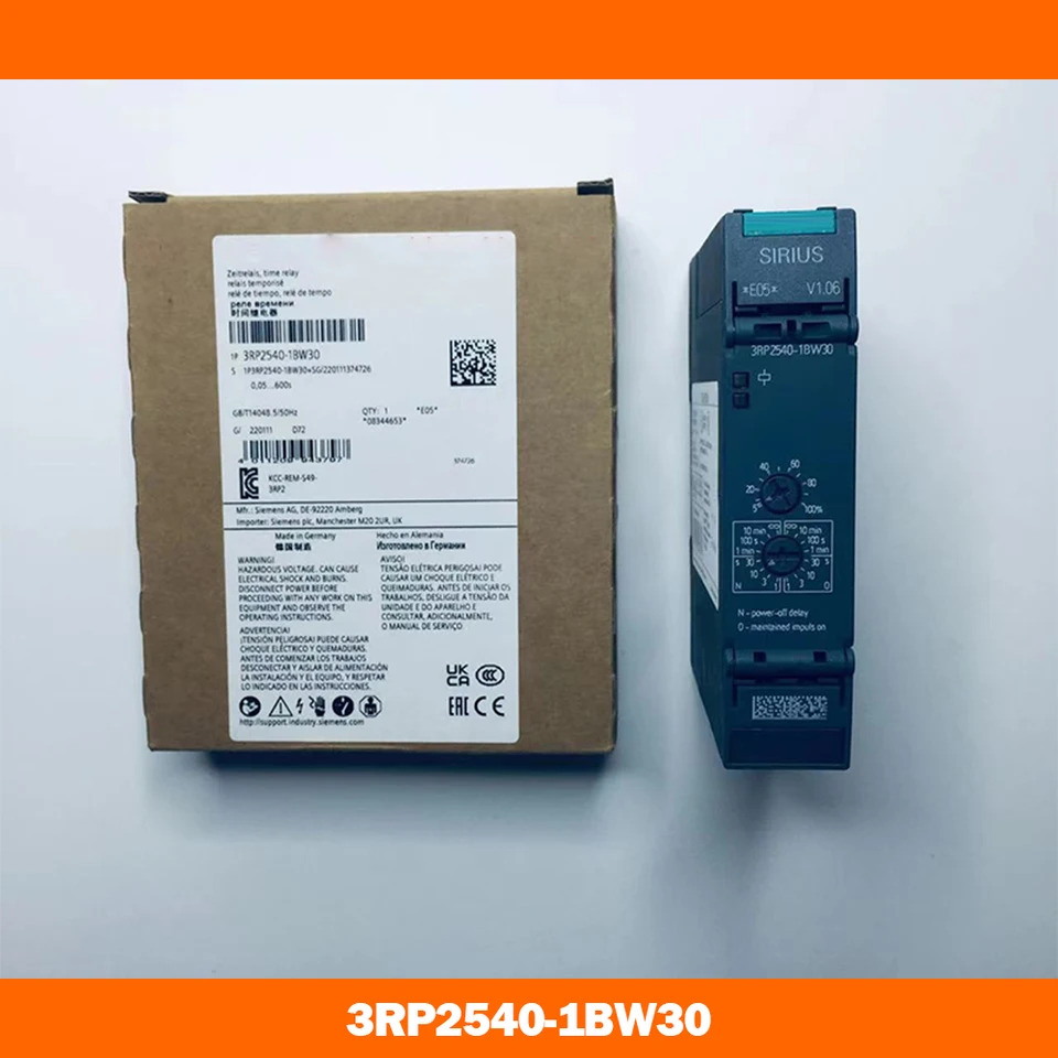 지멘스제어 신호 없는 지연 단선 시범위 AC/DC 3RP2540-1BW30 12-240V