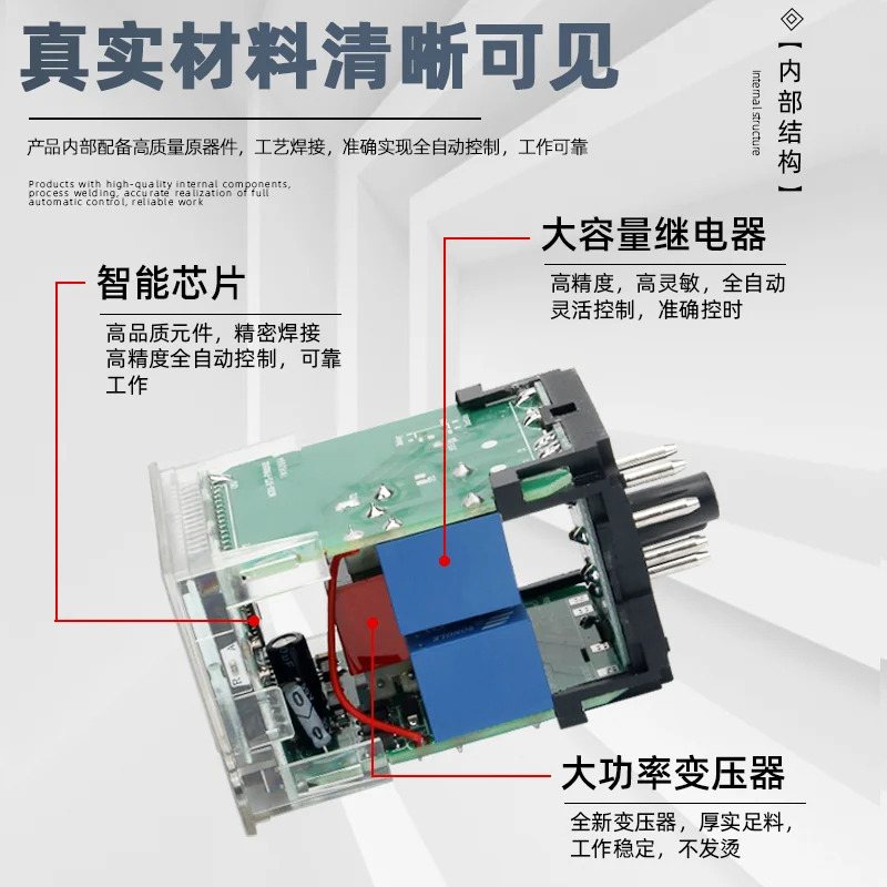 무루프 디지털 디스플레이 시릴레이 DH48S 전원 지연 제어 장치 220V 조정 가능24V