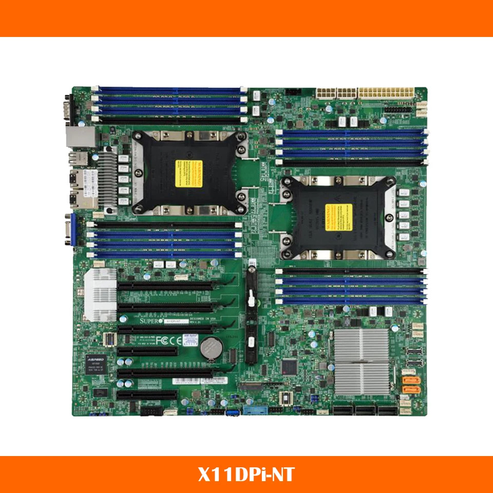 Supermicro X11DPi-NT 듀얼 채널듀얼기가비트 c622 지원 LGA3647 그래픽 마더보드 리퍼 완료