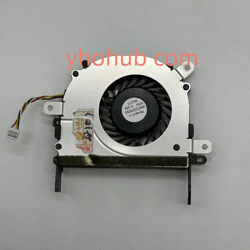 UDQFZZH76DS0 DC 5V 0.28A 4 와이어 서버 냉각팬