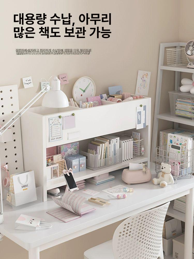 미니 원목책꽂이 위 탁상용 수납 북선반 책장 서랍장 표준 서재 데스크 북유럽 북트리 - 상세 이미지 5