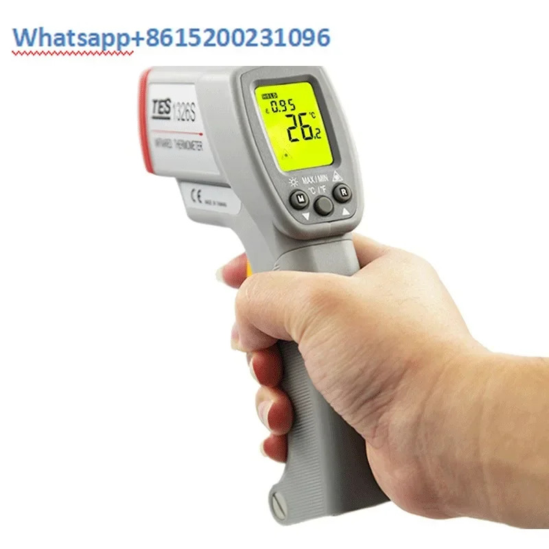 오리지널 적외선 온도계 산업고온 건 비접촉 TES-1326 TES1326S