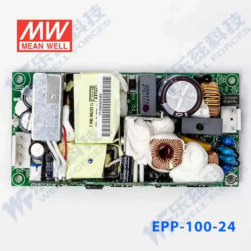 Mingwei EPP-100-24 전원공급장치 기판 PCB 베어 보드 DC PFC 전압 조정기 대만 100W 24V 4.2A